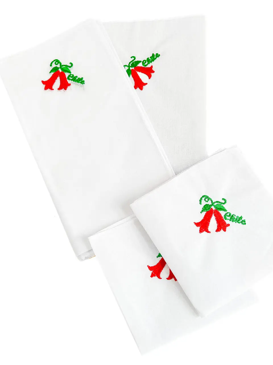 Pañuelos bordados fiestas patrias 12 unidades  1