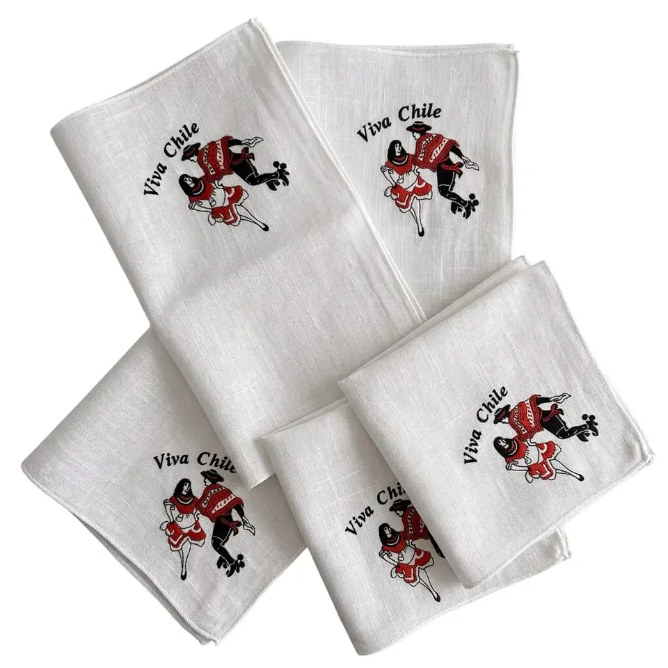 Pañuelos estampados fiestas patrias 12 unidades 1