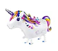 Globo metálico unicornio caminante 90 cm - Miniatura 1