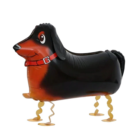 Globos metálicos perritos caminantes 