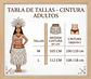Traje pascuense adulto femenino - Miniatura 4