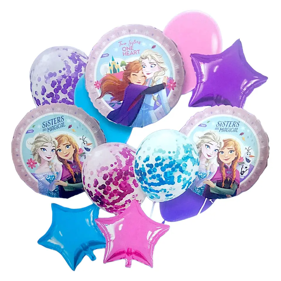 Set de globo frozen 12 unidades 1