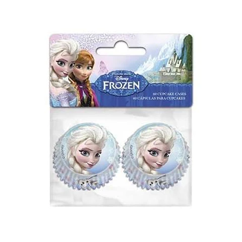 Mini Capacillos molde para cupcake Frozen 60 unidades