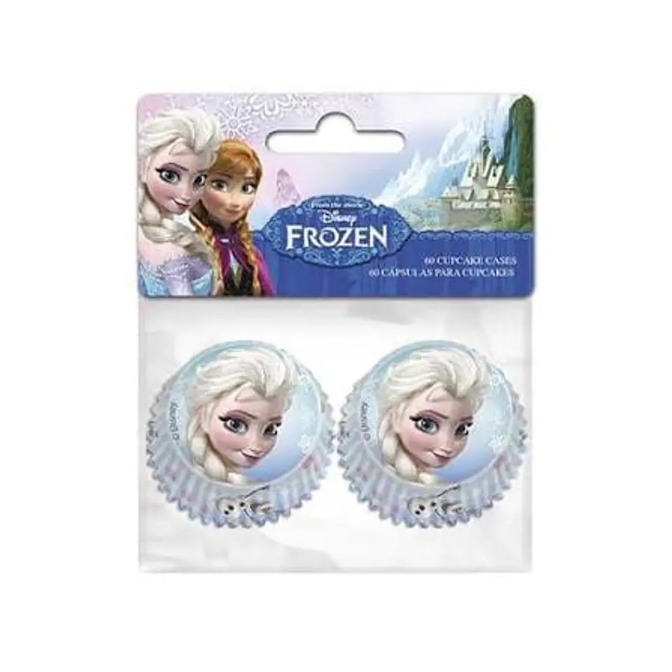 Mini Capacillos molde para cupcake Frozen 60 unidades 1
