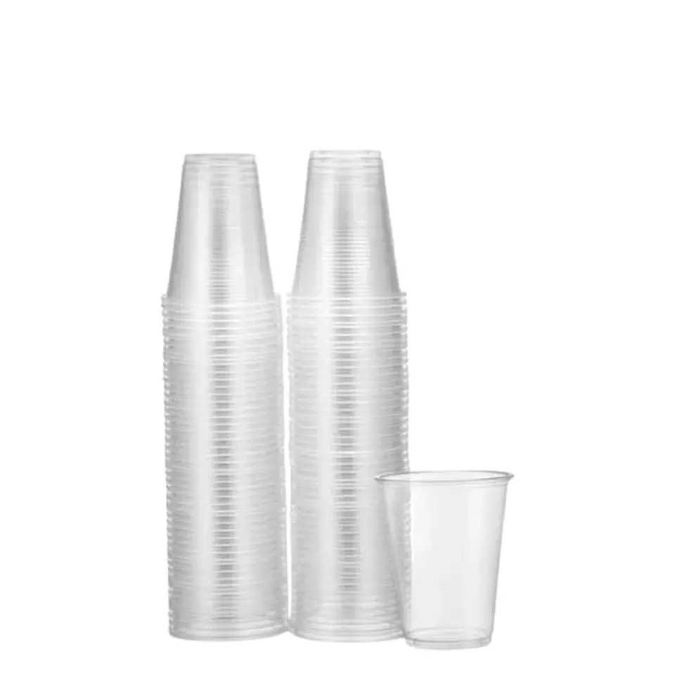Vasos plásticos transparentes grandes para terremoto 500 ML 50 unidades  1