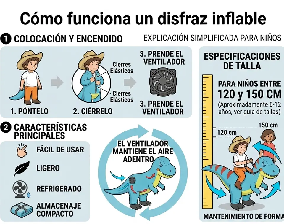 Disfraz dinosaurio para niños 3
