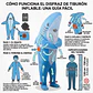 Disfraz tiburon inflable infantil  - Miniatura 3