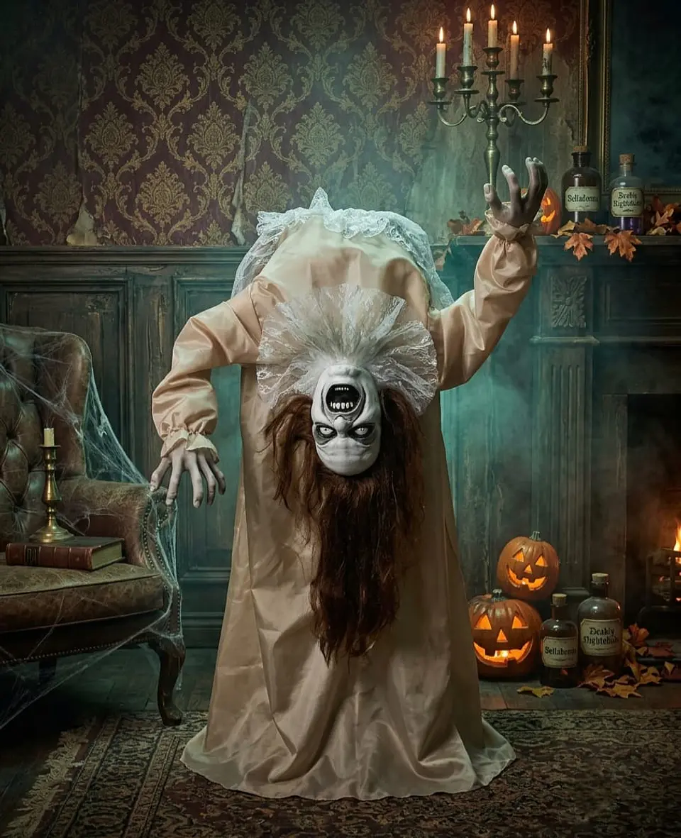 Mujer poseída animatronic Halloween  2