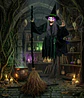Bruja flotante animatronic 183 cm - Miniatura 2