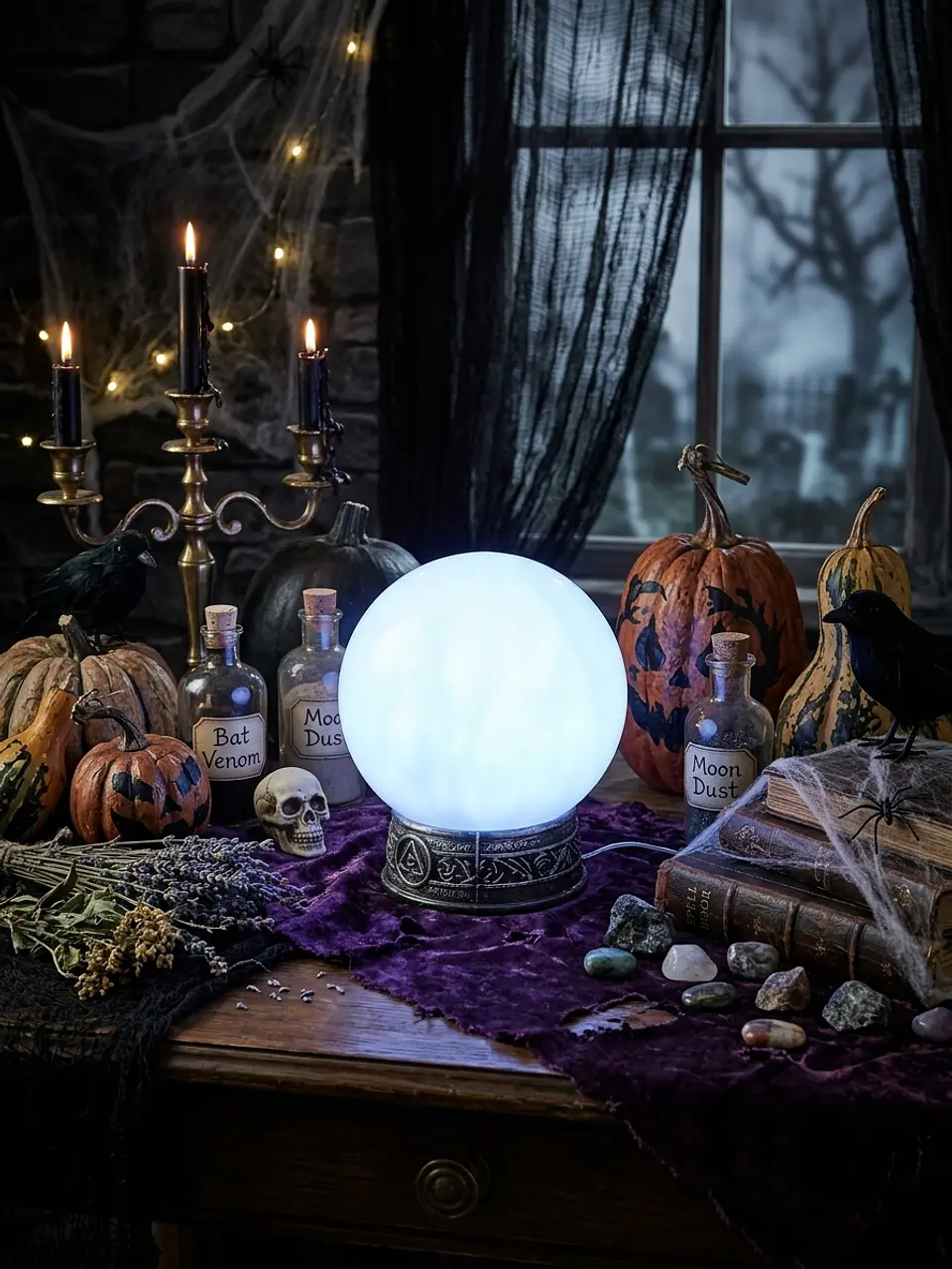 Esfera mágica con luces led 2