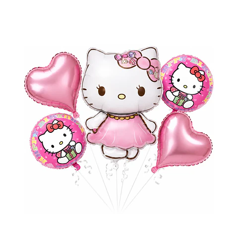 Set de globos Hello Kitty