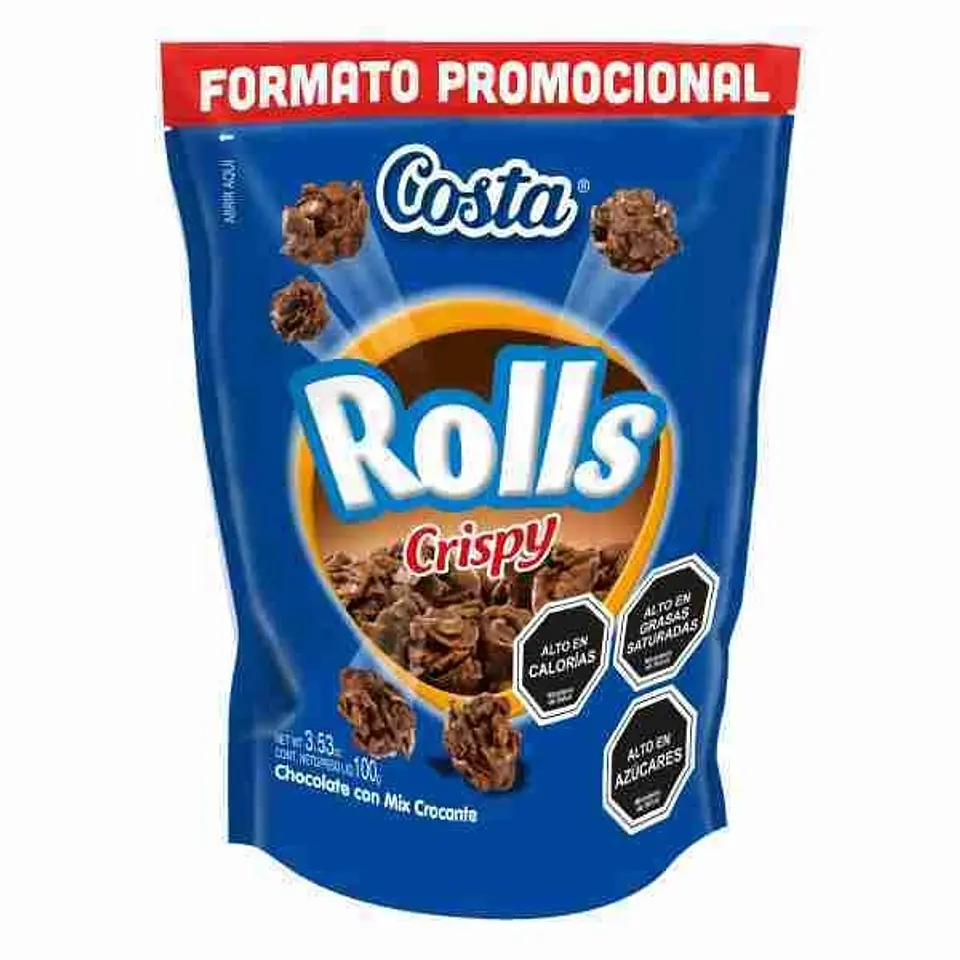 Chocolate Rolls crispy 100 gr 1