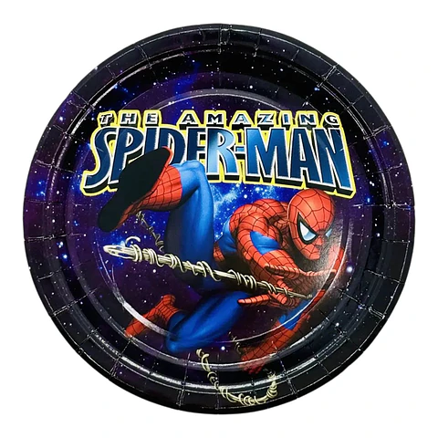 Platos Spiderman 6 unidades
