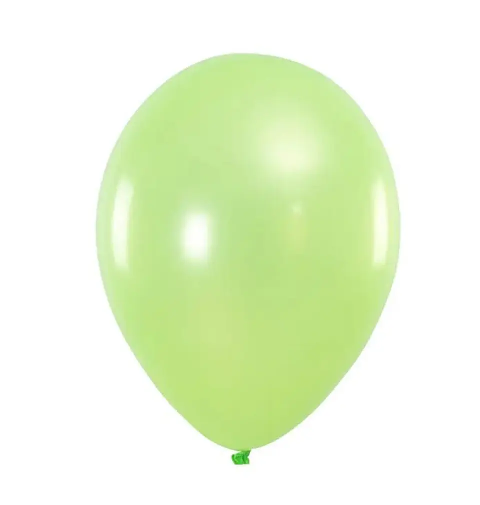 Globo látex verde lima 100 unidades 1