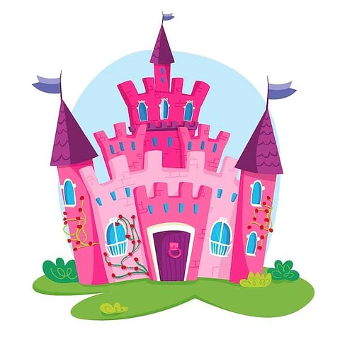 Piñata plegable castillo