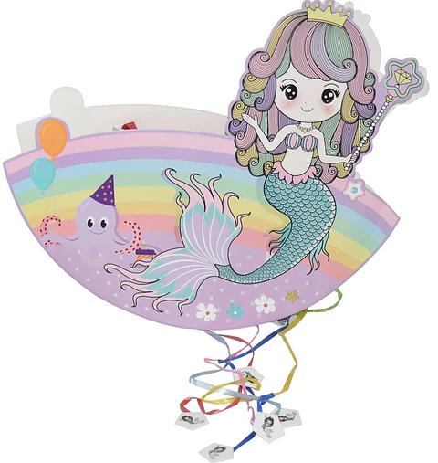 Piñata plegable sirena