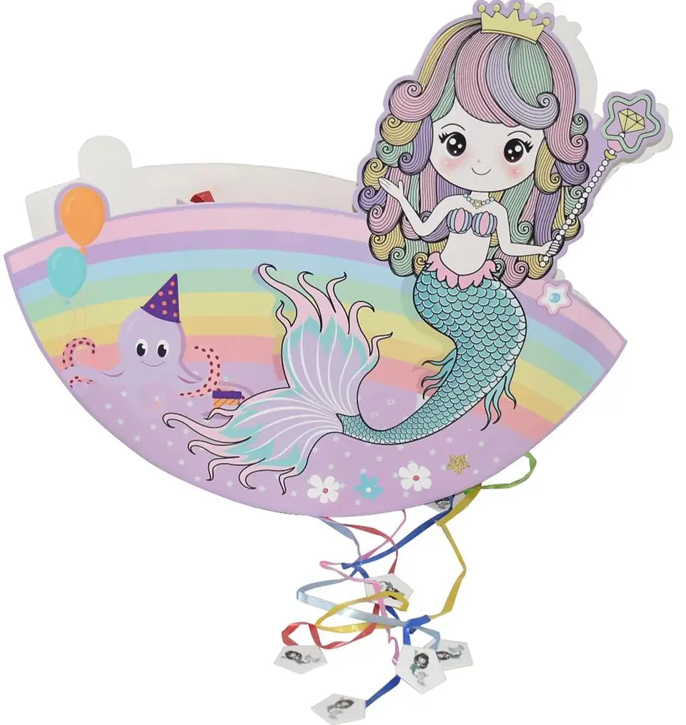 Piñata plegable sirena 1