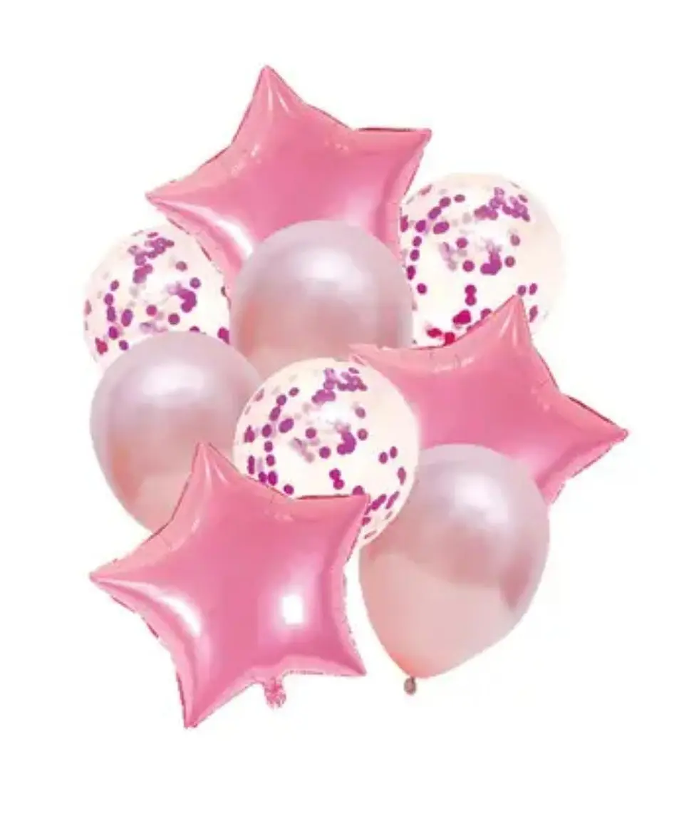 Set de globo estrella 9 piezas  2