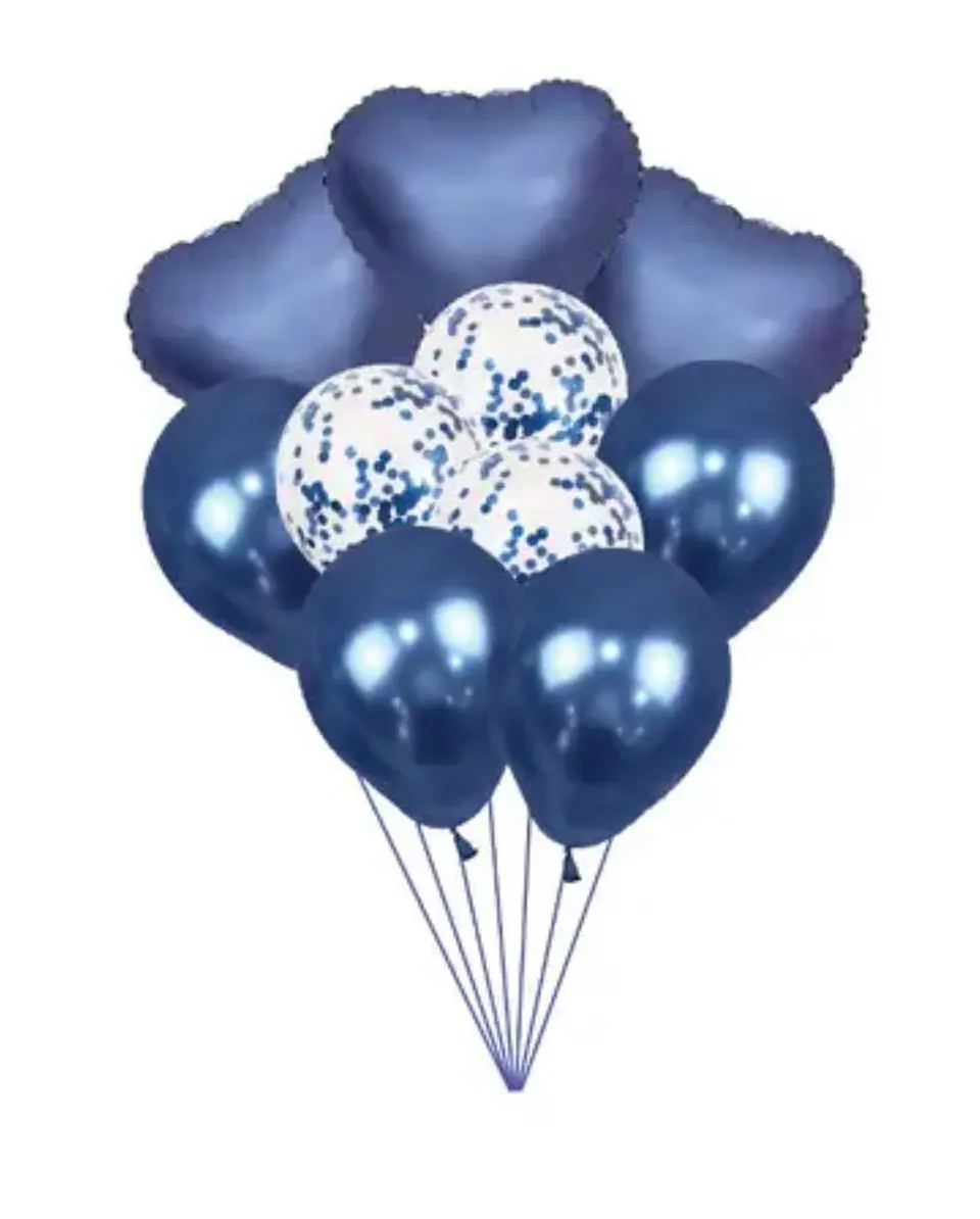 Set globo corazón 10 piezas 1