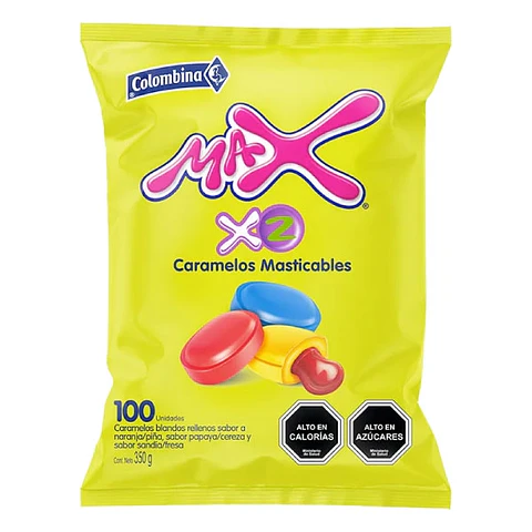 Masticables Max X2 100 unidades