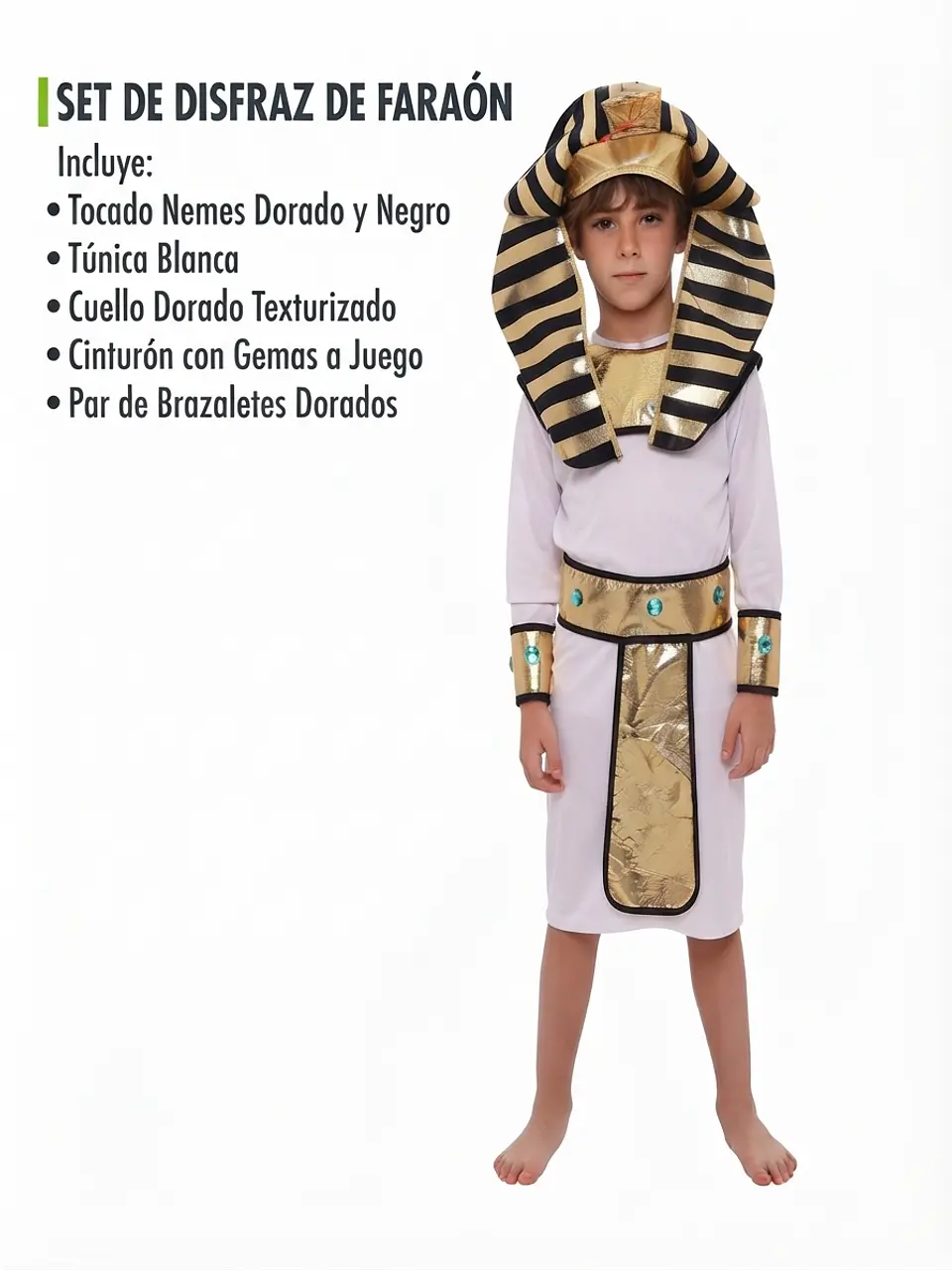 Disfraz Faraón niños 2