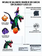 Dragón 2 cabezas inflable 210 cm - Miniatura 3