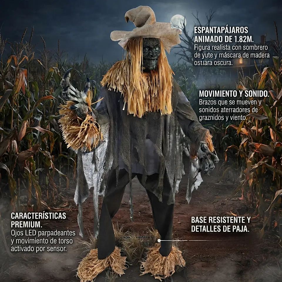 Espantapájaros animatronic 182 cm 2