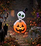 Calabaza calavera inflable 150 cm - Miniatura 3
