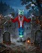 Hombre lobo inflable 180 cm - Miniatura 2