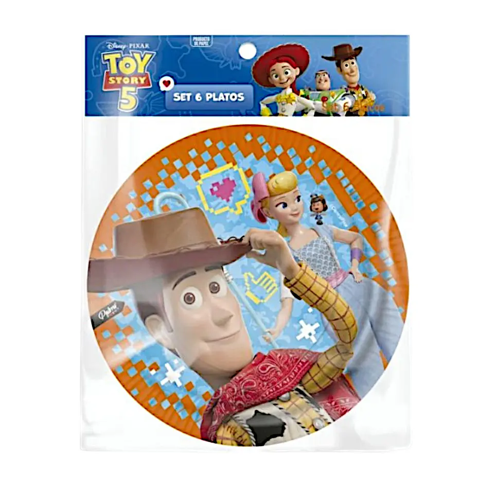 Platos Toy Story 6 unidades 1