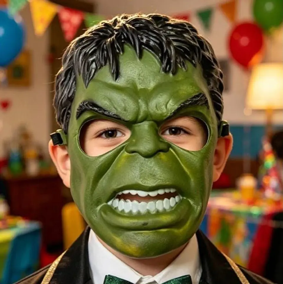 Mascara Plástica Hulk Infantil  2
