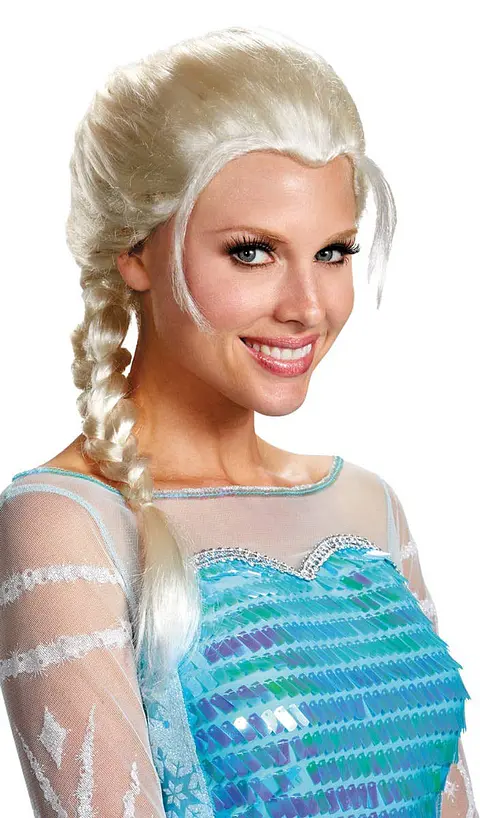 Peluca Elsa Frozen Para Disfraz