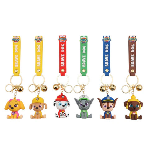 Pack llaveros Paw patrol 6 unidades 