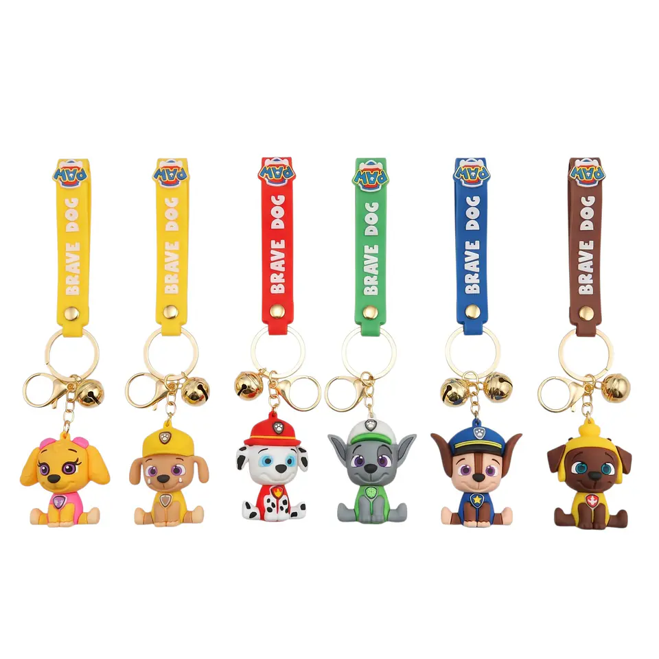 Pack llaveros Paw patrol 6 unidades  1