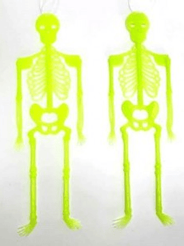 Decoracion Esqueleto Fluor X2