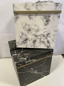 Caja de Regalo Diseño Marmol 30x30cms.