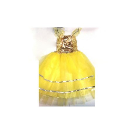 Vestido Princesa Económico Amarillo