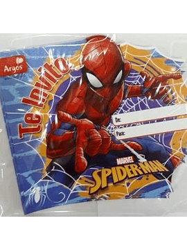Tarjeta invitacion Spiderman