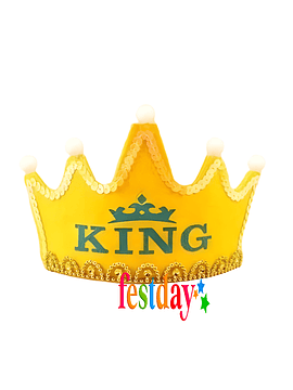 Corona King Amarilla c/Luz