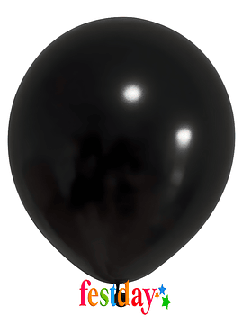 Globo #9 Negro (25 Unds.)