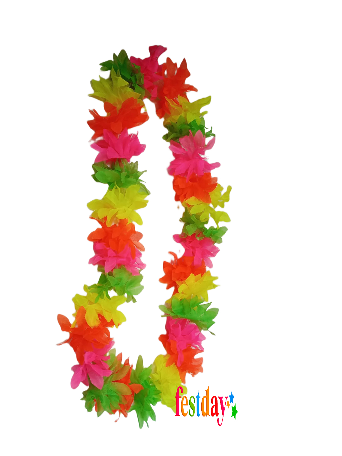 Collar Hawaiano Fluor Multicolor