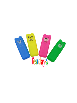 Destacador Fluor Gatitos (4 Colores)