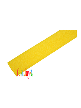 Papel Crepe Amarillo, 10 Pliegos