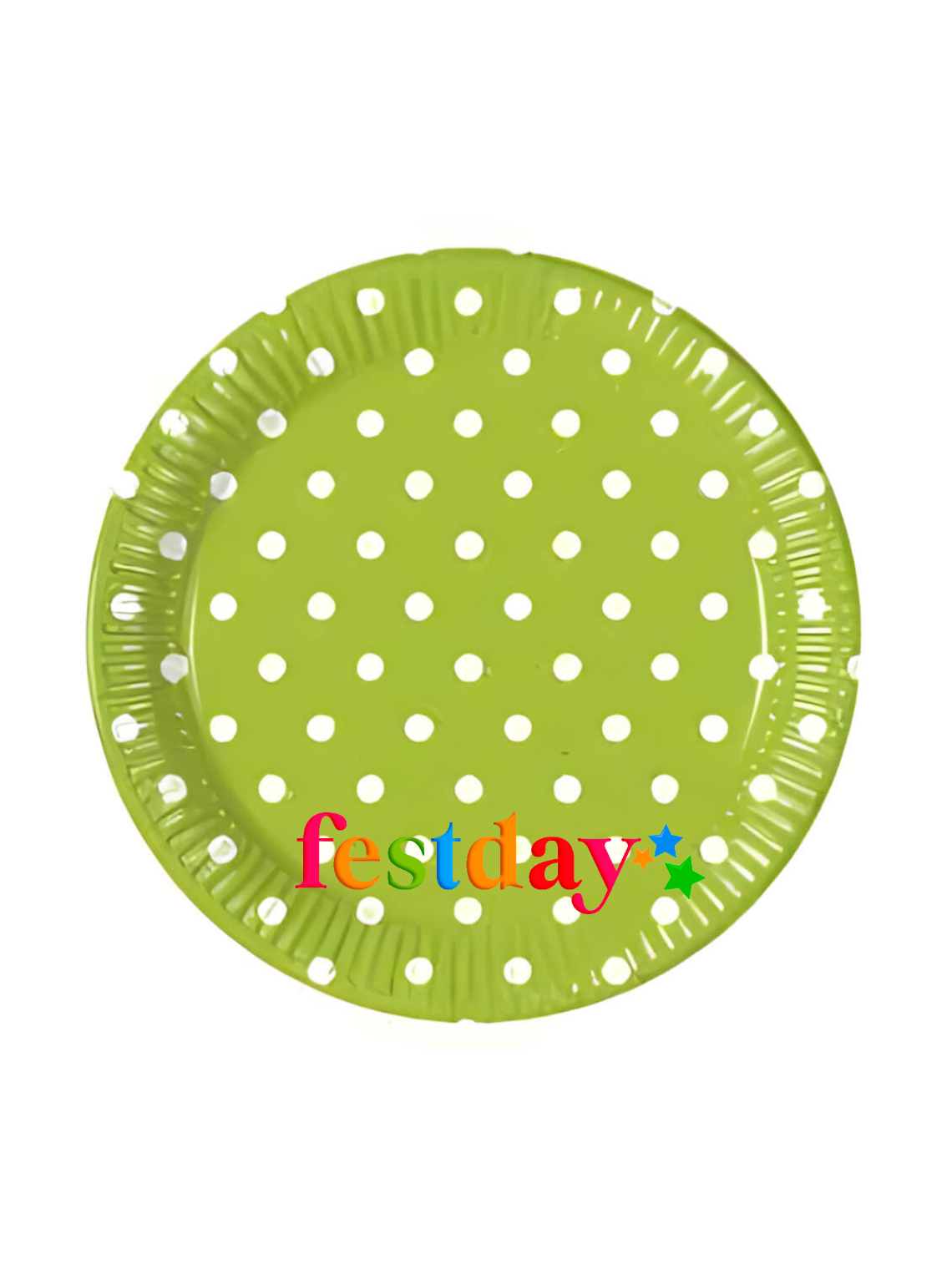 Platos Lunares Verde (10 Unds.)