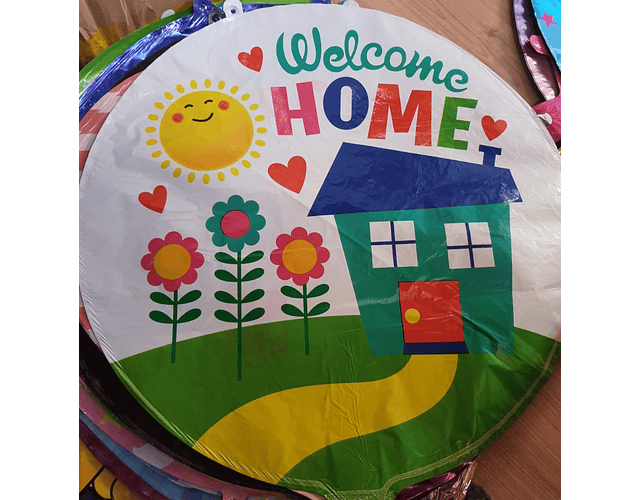 Globo Metalizado WELCOME HOME 45 cm 