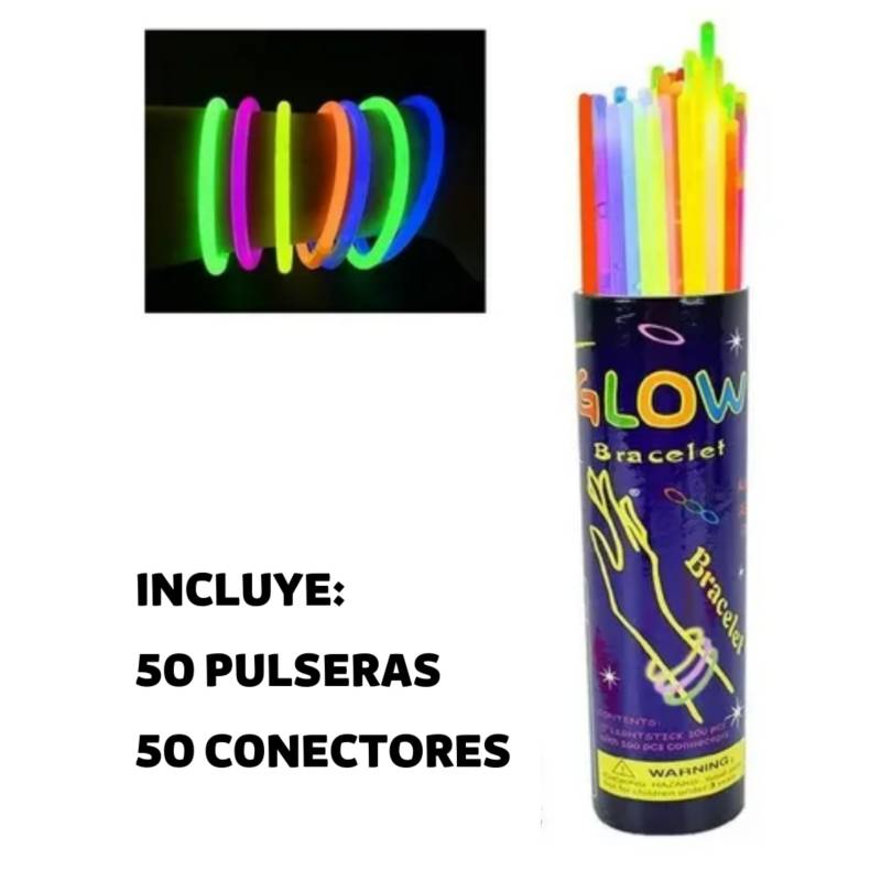 Pulseras Fluorescentes 100 pcs