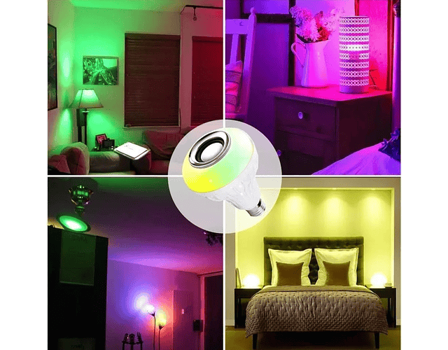 Ampolleta Bluetooth con parlante integrado