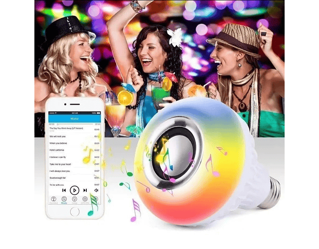 Ampolleta Bluetooth con parlante integrado