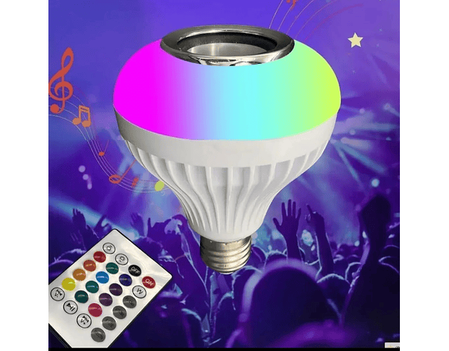 Ampolleta Bluetooth con parlante integrado