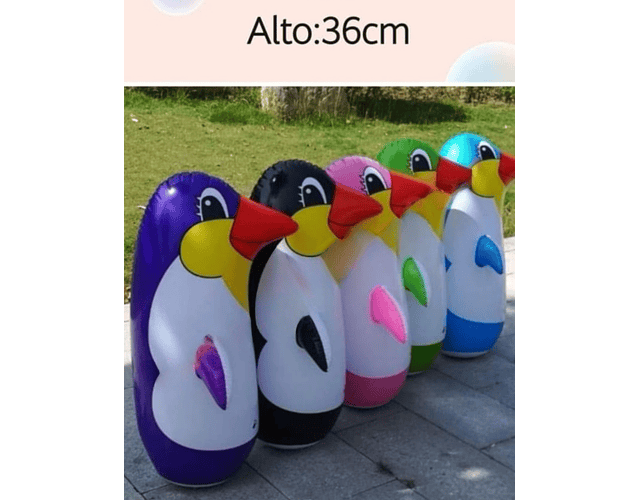 Pingüino inflable 